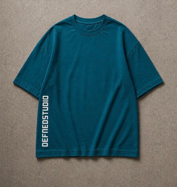 DEFNED Core Tee – Teal Over-Sized