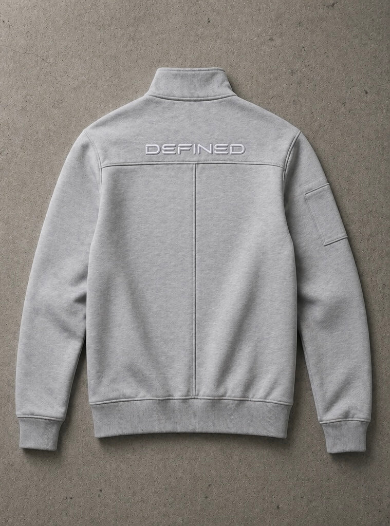 DEFNED Quarter Zip – Grey
