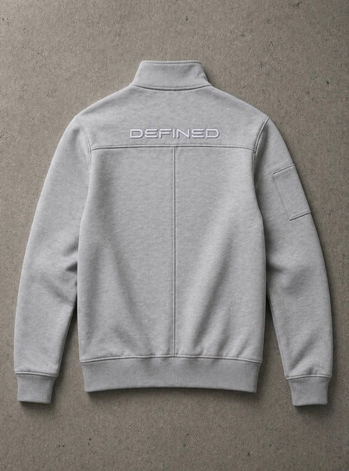 DEFNED Quarter Zip – Grey