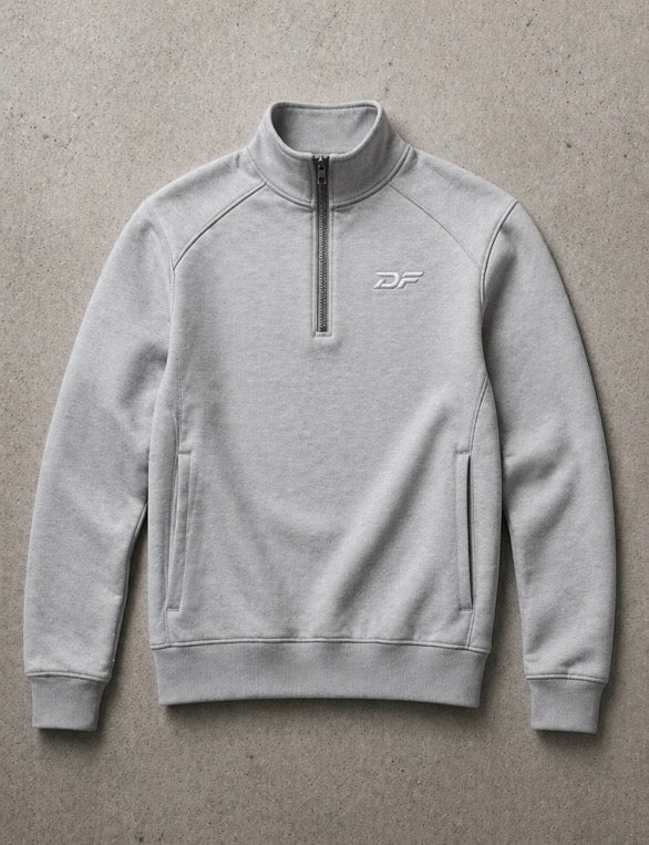 DEFNED Quarter Zip – Grey